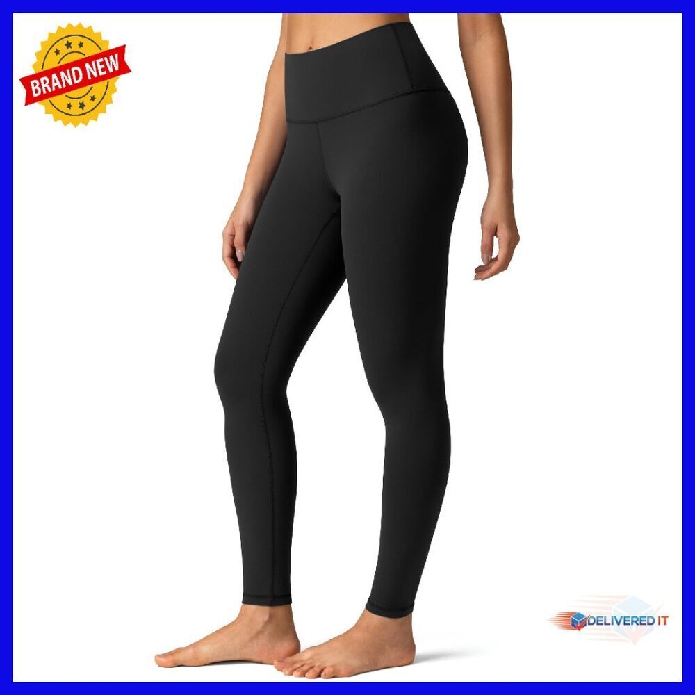 High Waisted Workout Leggings 25" Inseam Yoga Pants Butter Soft
